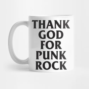 Vintage Thank God For Punk Rock Aesthetic Retro Streetwear Mug